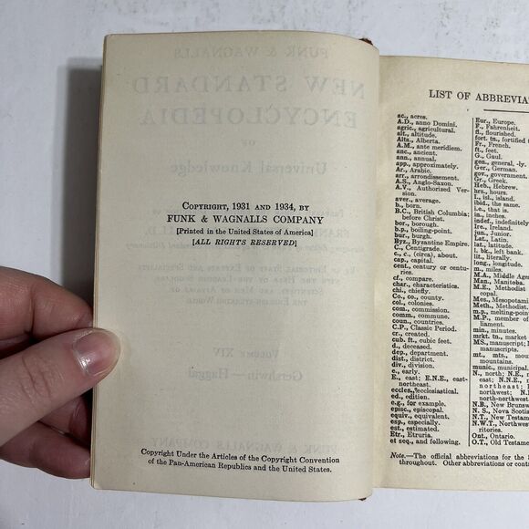 Funk and Wagnalls New Standard Encyclopedia 1931 1934 Vol XIV Gershwin to Haggai - Picture 6 of 15